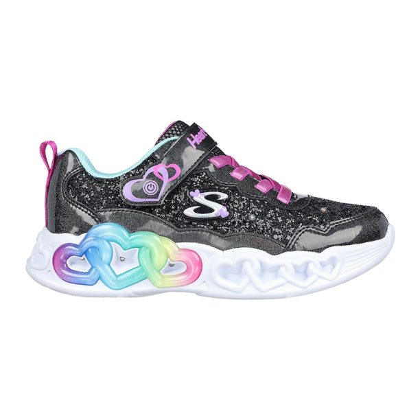 Спортни обувки Infinite Heart Light с велкро и LED светлини Skechers