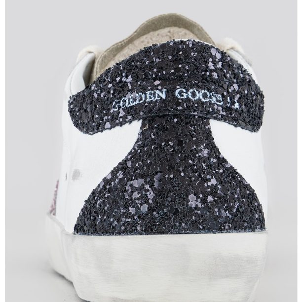 Спортни обувки от кожа и велур с бляскави детайли GOLDEN GOOSE