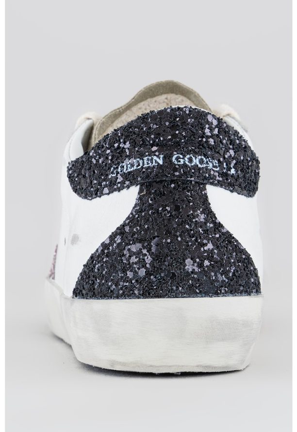 Спортни обувки от кожа и велур с бляскави детайли GOLDEN GOOSE