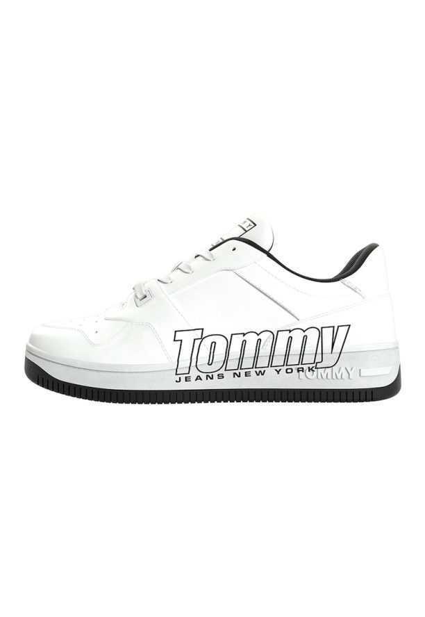 Спортни обувки с кожа и лого Tommy Jeans