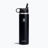 Термобутилка Hydro Flask Wide Flex Straw 710 ml черна W24BFS001