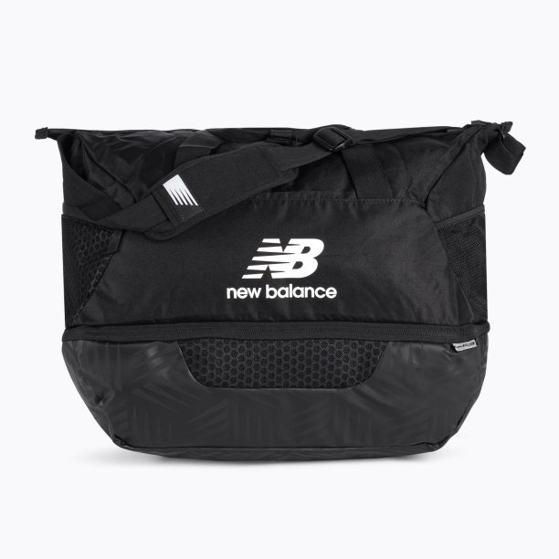 Тренировъчна чанта New Balance Team Base Holdall в черно и бяло NBBG93909GBKW