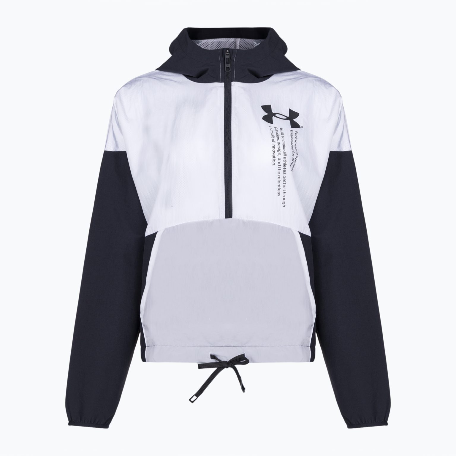 Тренировъчно яке Under Armour Woven Graphic за жени в черно и бяло 1377550