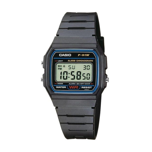 Часовник Casio Collection - F-91W-1YEG ниска цена