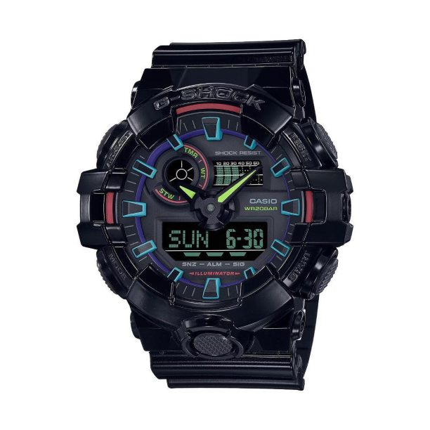 Часовник Casio G-SHOCK - GA-700RGB-1AER ниска цена