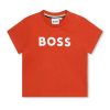 BOSS - Памучна тениска с лого BOSS Kidswear