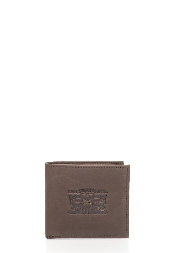 Coffee Brown Nubuck Leather Wallet Levis