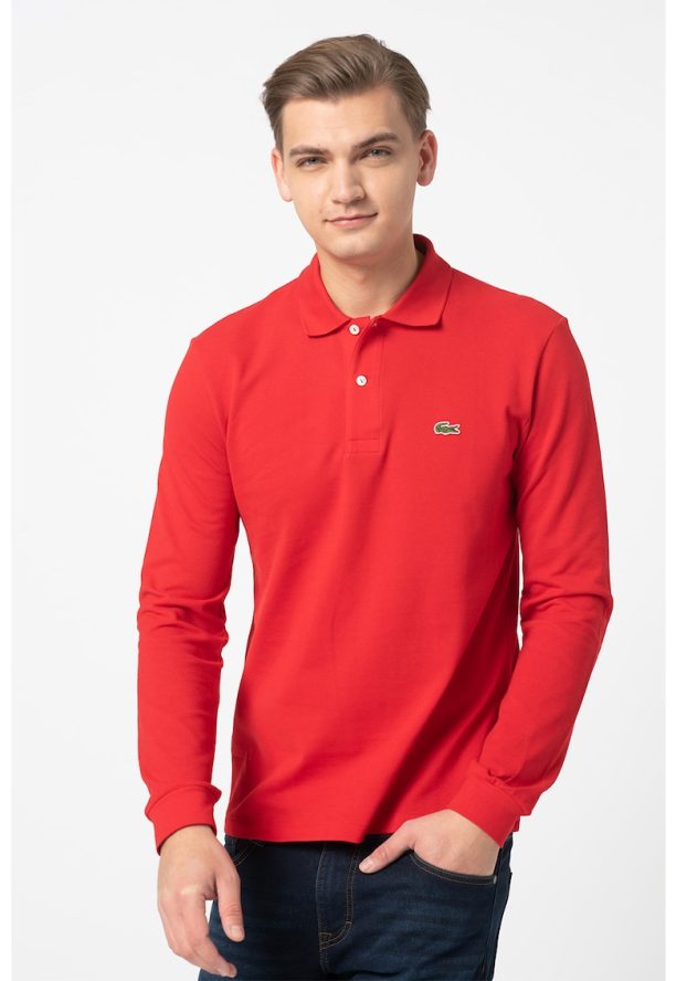 Блуза от пике с яка Lacoste