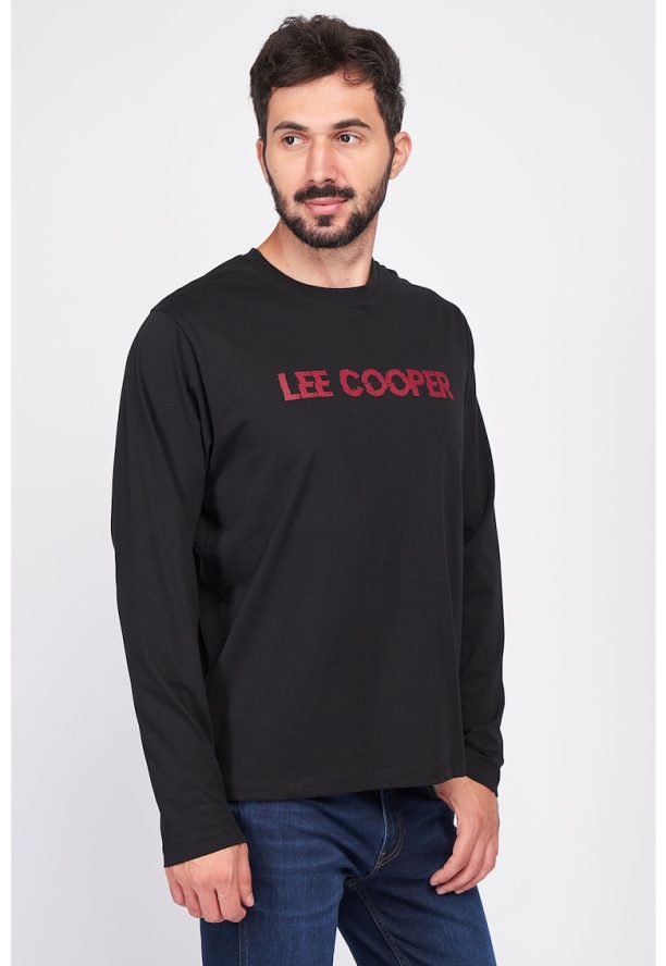 Блуза с контрастно лого Lee Cooper