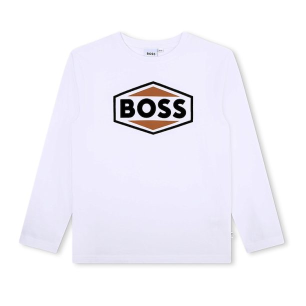 Блуза с лога BOSS Kidswear