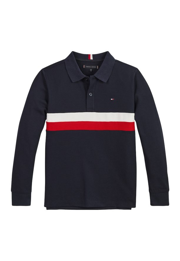 Блуза с органичен памук с яка Tommy Hilfiger