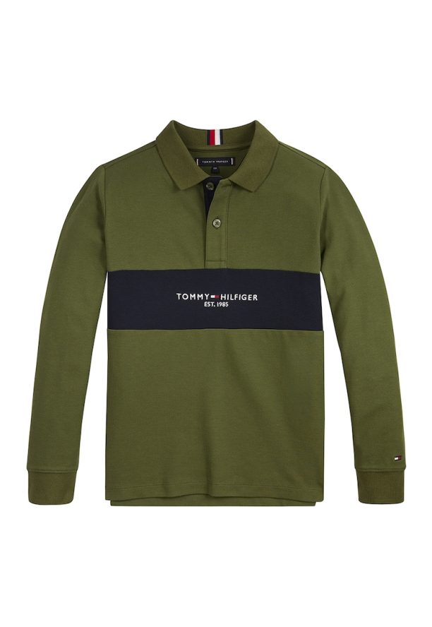 Блуза с органичен памук с яка Tommy Hilfiger