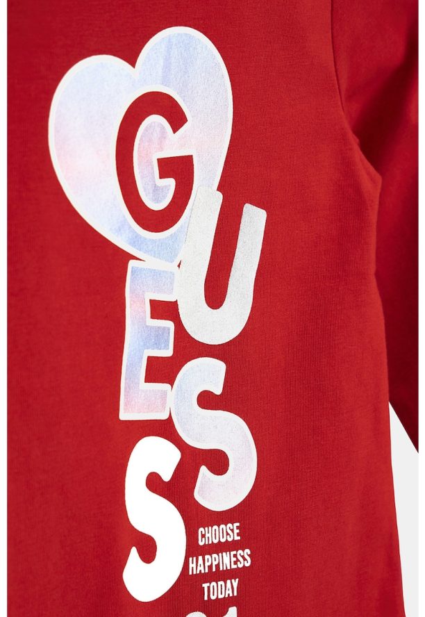 Блуза с памук и лого GUESS JEANS