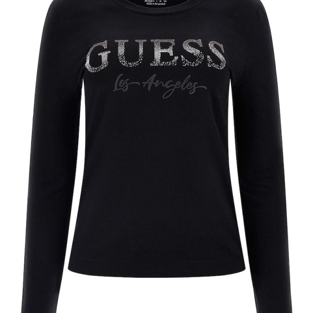 Блуза с памук с лого GUESS JEANS