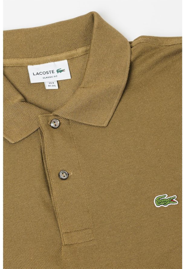 Блуза с яка и лого Lacoste