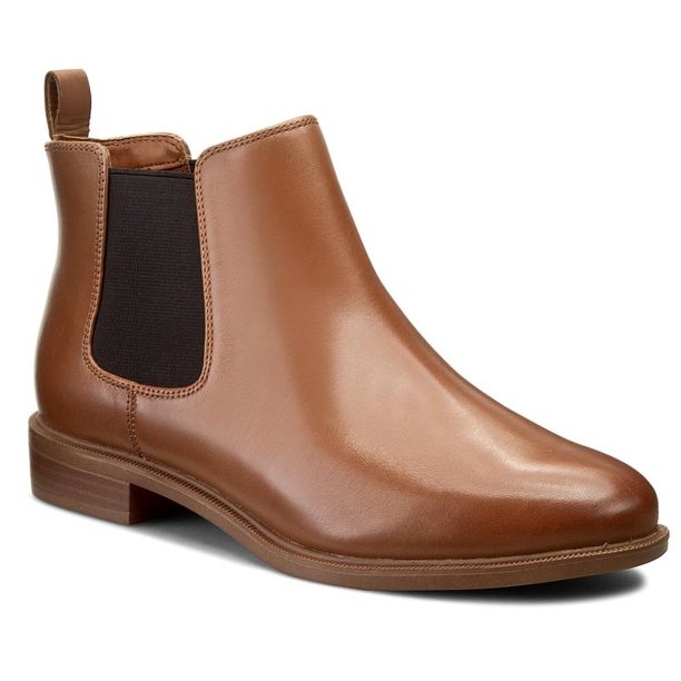 Боти тип челси Clarks в Кафяв цвят