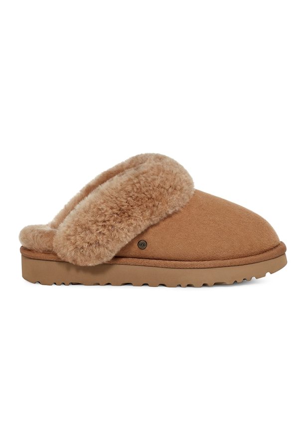 Велурени чехли Classic с подплата от еко кожа UGG