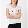 Вталена тениска с лого ARMANI EXCHANGE