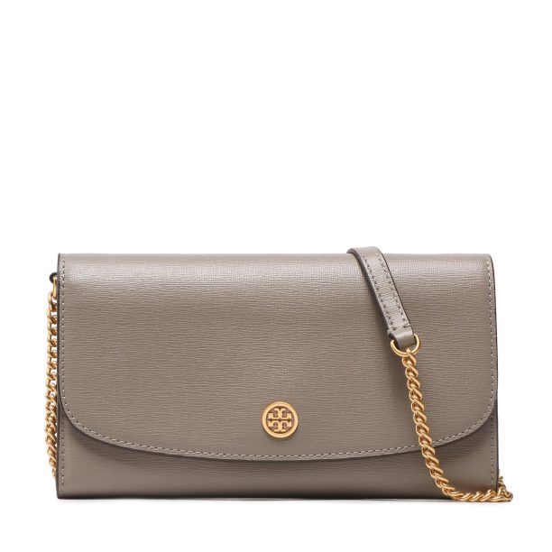 Дамска чанта Tory Burch в Сив цвят