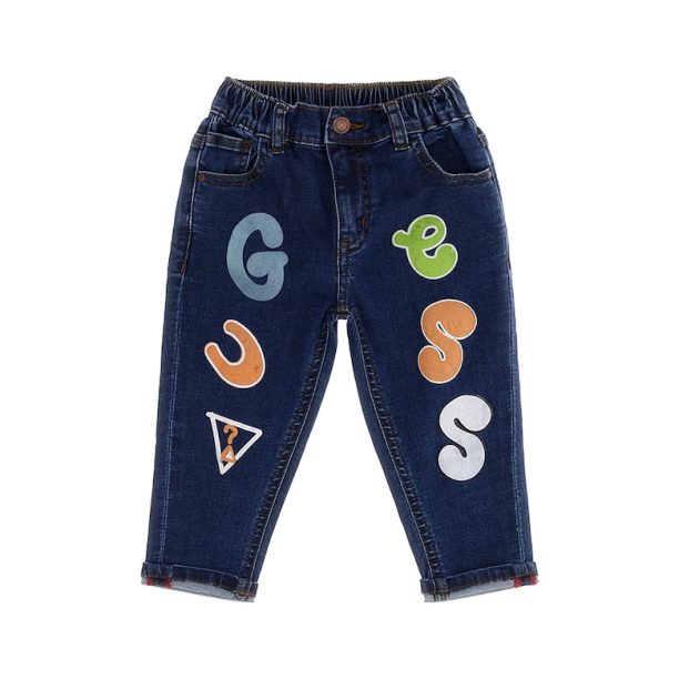 Дънки с лого GUESS JEANS