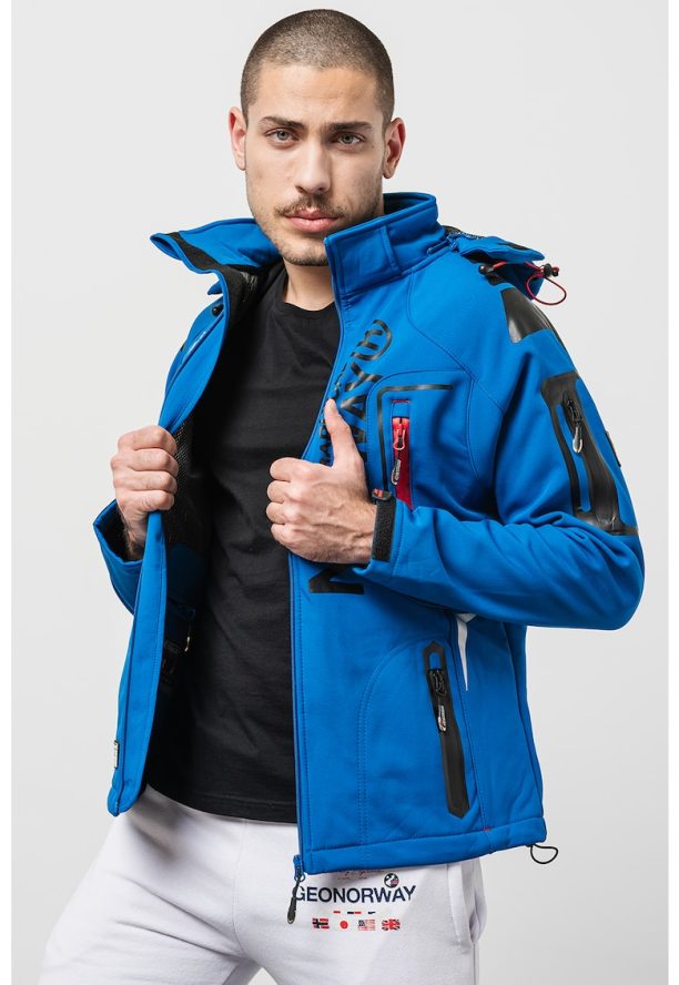 Зимно яке Techno Men с качулка и лого Geographical Norway