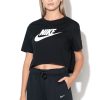 Къса памучна тениска Essentials с лого Nike