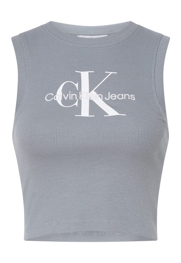 Къса тениска с лого CALVIN KLEIN JEANS