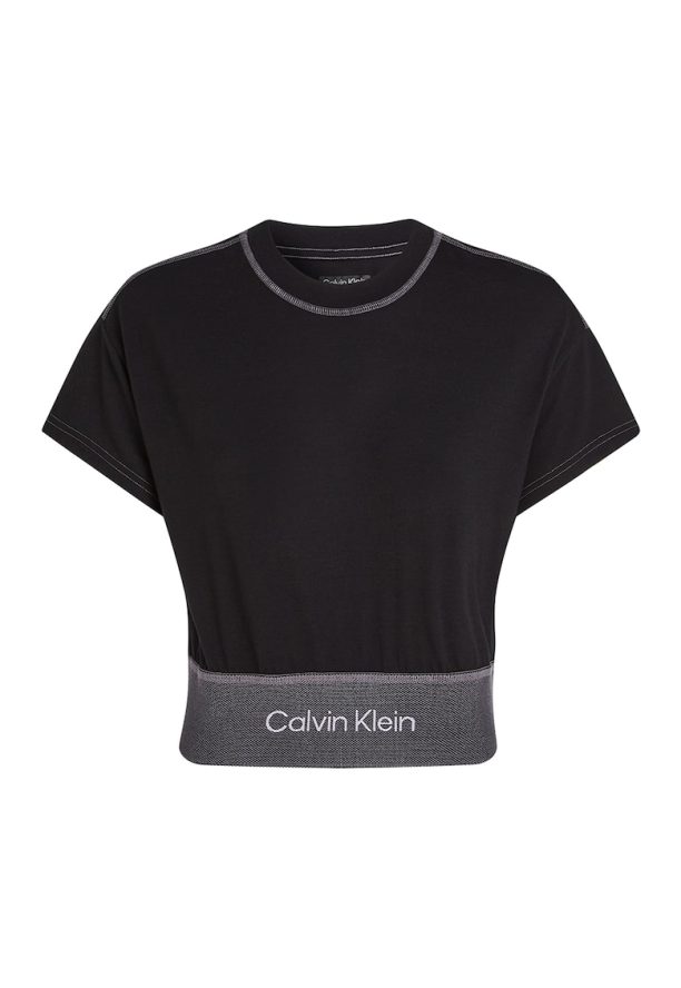 Къса фитнес тениска CALVIN KLEIN