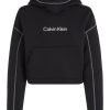 Късо финтес худи с паднали ръкави CALVIN KLEIN