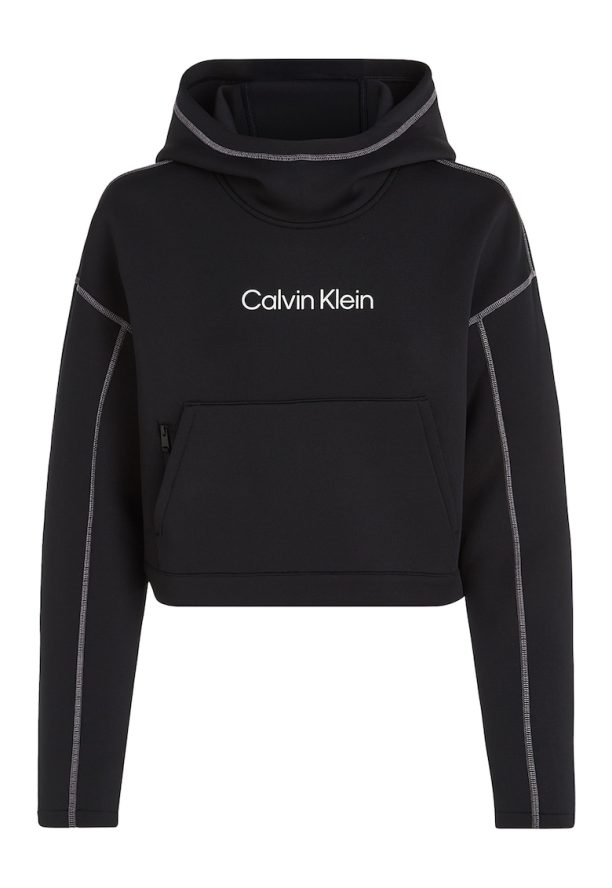 Късо финтес худи с паднали ръкави CALVIN KLEIN