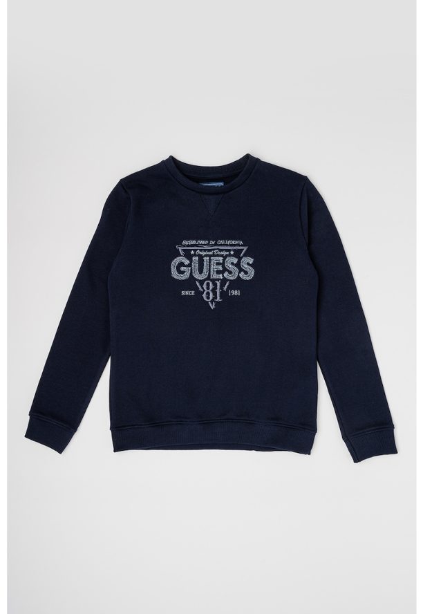 Памучен суитшърт с лого GUESS JEANS