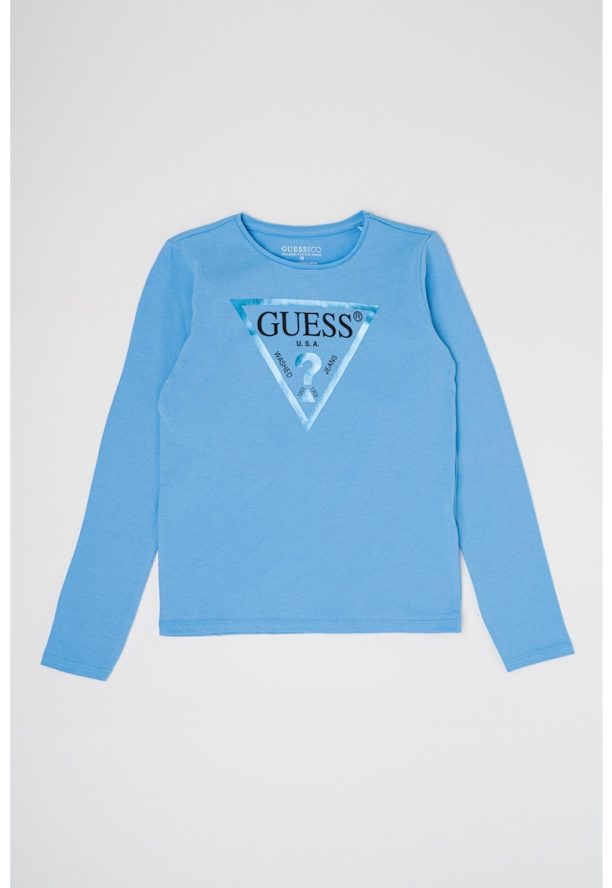 Памучна блуза с лого GUESS JEANS