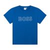 Памучна тениска на лога BOSS Kidswear