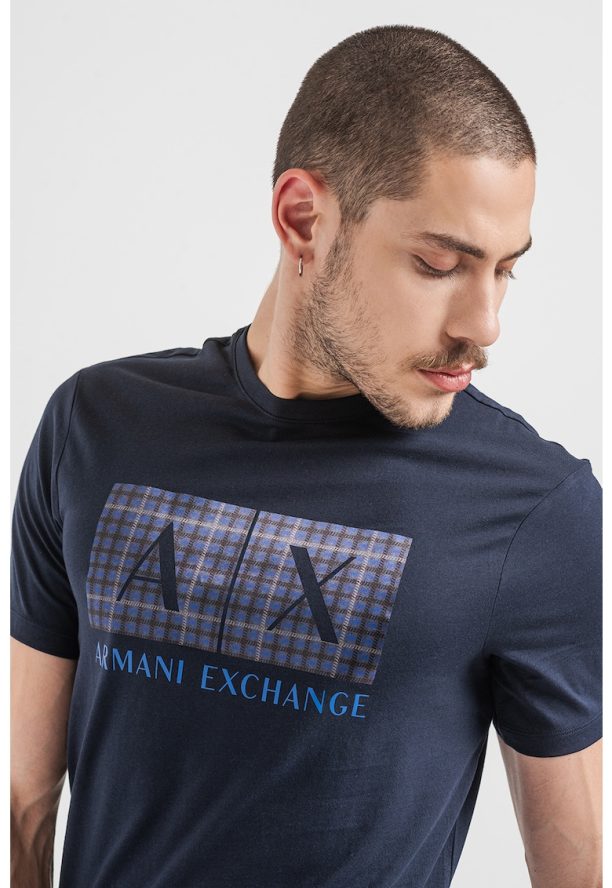 Памучна тениска с лого ARMANI EXCHANGE