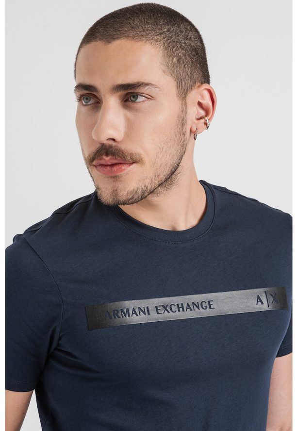 Памучна тениска с лого ARMANI EXCHANGE