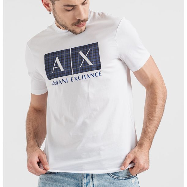 Памучна тениска с лого ARMANI EXCHANGE