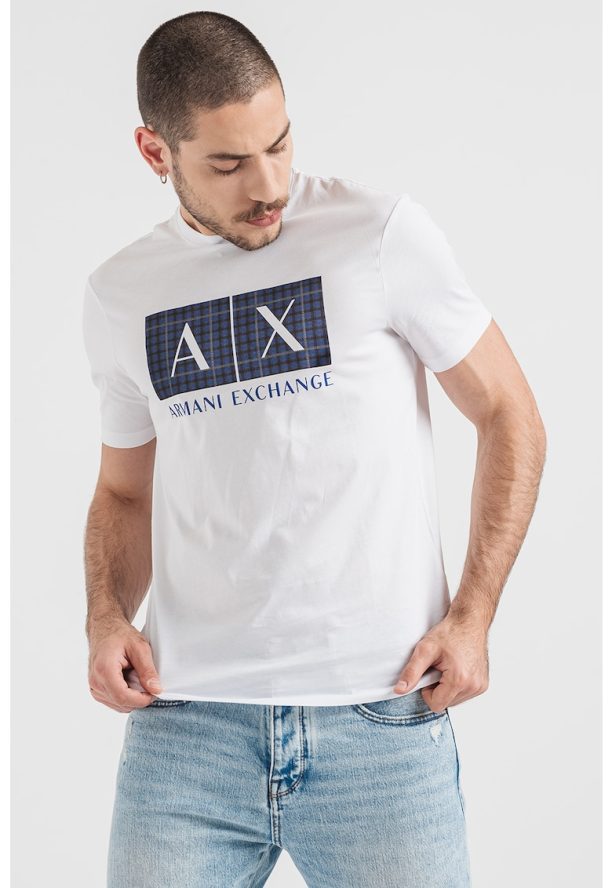 Памучна тениска с лого ARMANI EXCHANGE