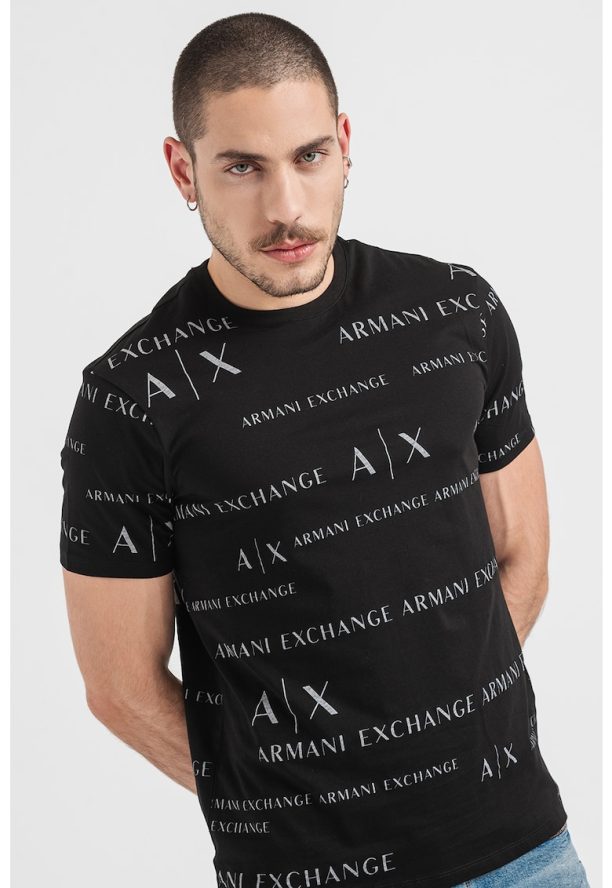 Памучна тениска с лого ARMANI EXCHANGE