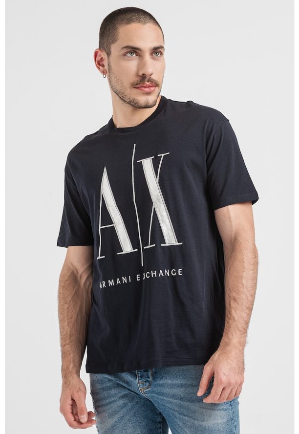 Памучна тениска с лого ARMANI EXCHANGE