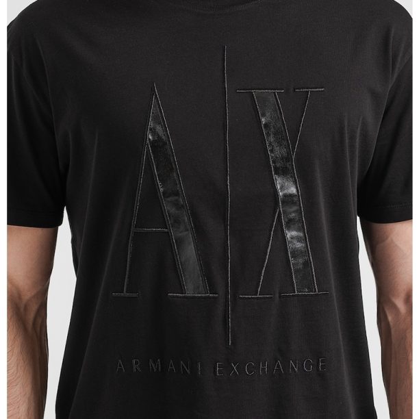 Памучна тениска с лого ARMANI EXCHANGE