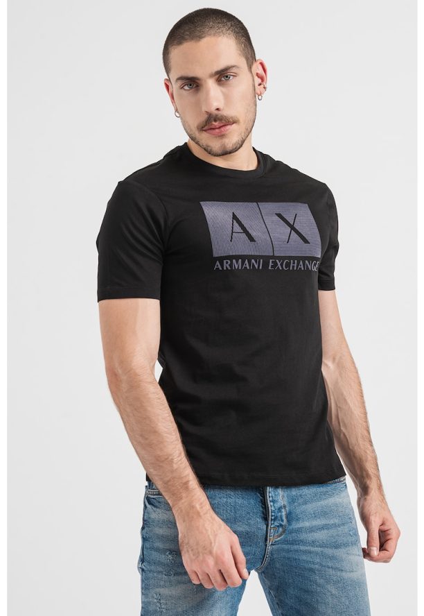 Памучна тениска с лого ARMANI EXCHANGE