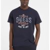 Памучна тениска с лого GUESS JEANS