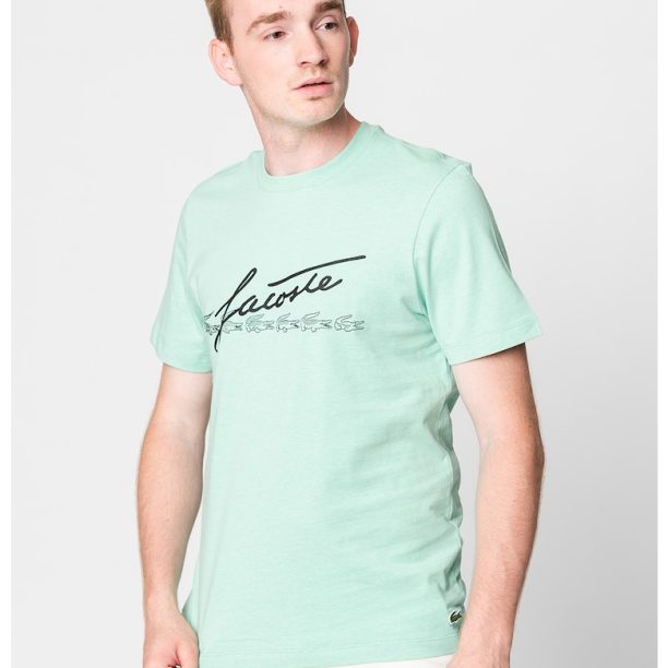 Памучна тениска с лого Lacoste