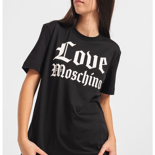 Памучна тениска с лого Love Moschino