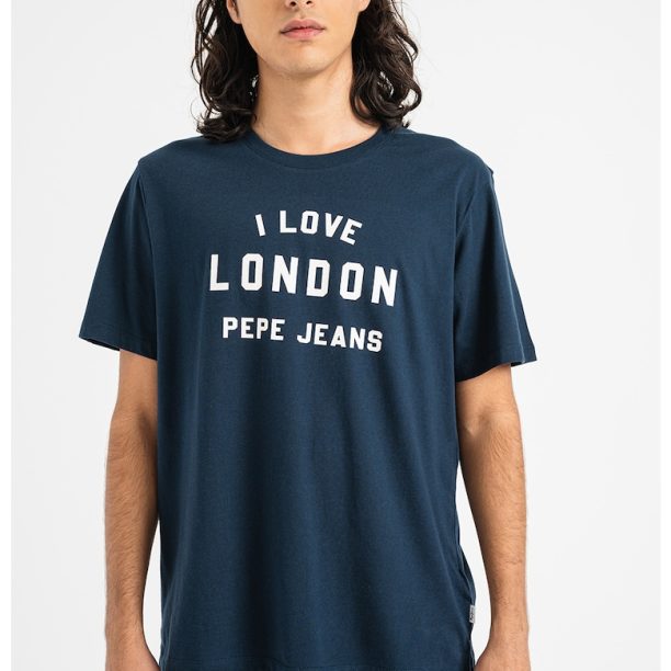 Памучна тениска с лого Pepe Jeans London