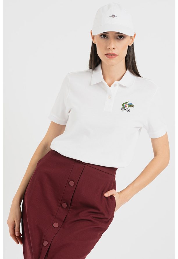 Памучна тениска с яка Lacoste