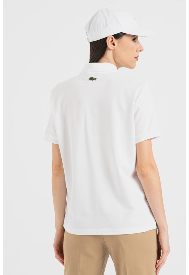 Памучна тениска с яка Lacoste