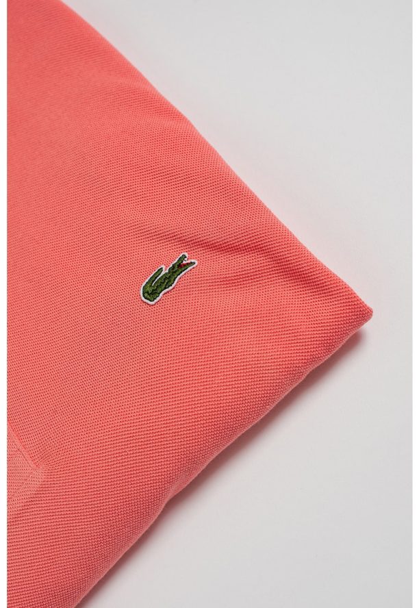 Памучна тениска с яка и лого Lacoste