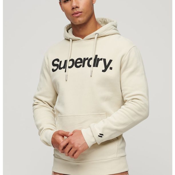 Памучно худи Core Classic с лого SUPERDRY