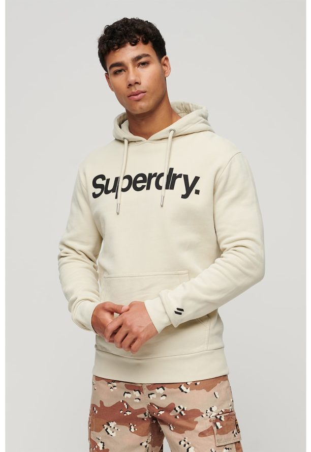 Памучно худи Core Classic с лого SUPERDRY